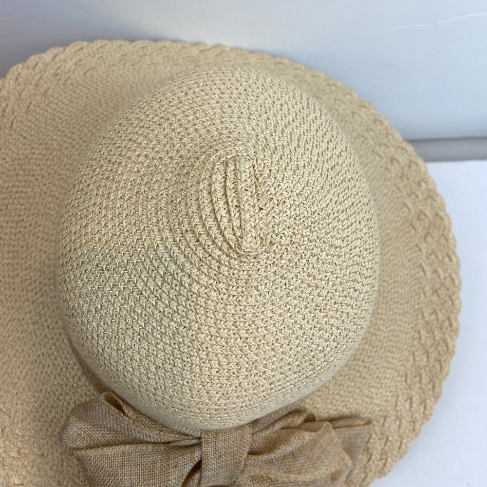 NWOT Sun Floppy Hat Bow 100% Paper - Picture 5 of 7